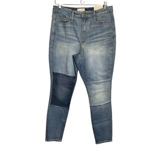 Universal Thread High Rise Skinny Patchwork Jeans NWT